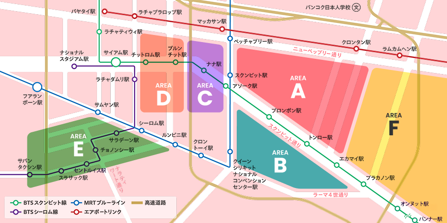 エリアから検索マップ